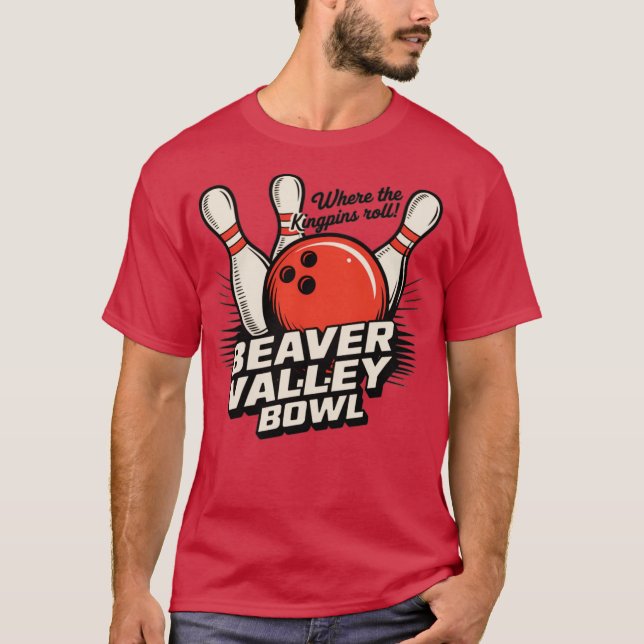 Beaver Valley Bowl - Rochester, PA T Shirt (Framsida)