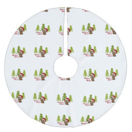 Beaver-y Merry! Jul Beaver Julgransmatta Borstad Polyester