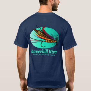 Beaverkill flod (flugan) t shirt