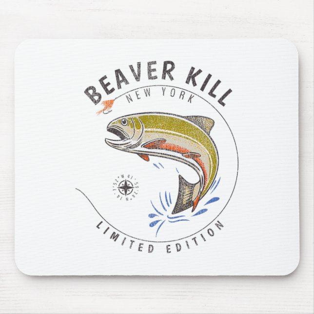 Beaverkill River New York flugfiske souvenir Bea Musmatta (Framsidan)