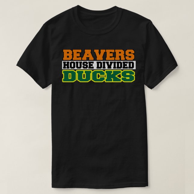 Beavers House Divided Anka T Shirt (Design framsida)