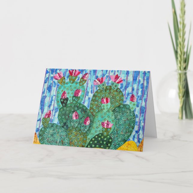 Beavertail Cactus Greeting Card Kort (Framsida)