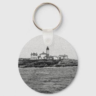Beavertail fyr Keychain 1900 Nyckelring