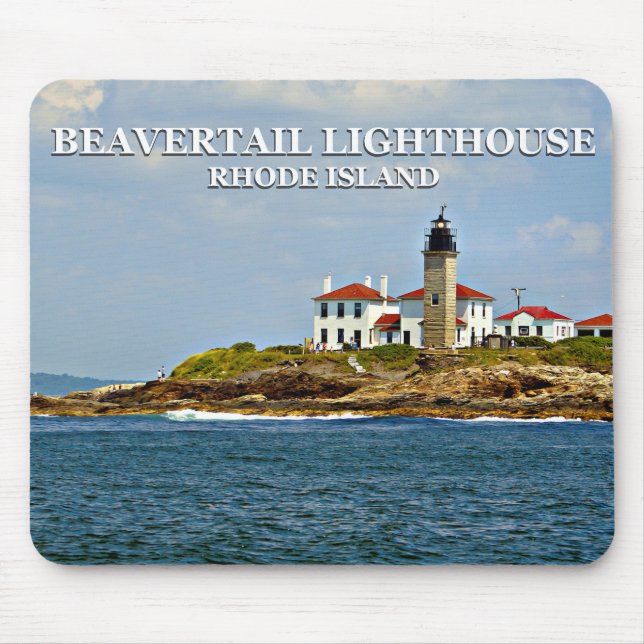 Beavertail fyr, Rhode - ö Mousepad Musmatta (Framsidan)