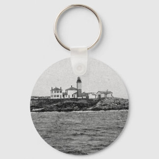 Beavertail Lighthouse 1900 Keychain Nyckelring