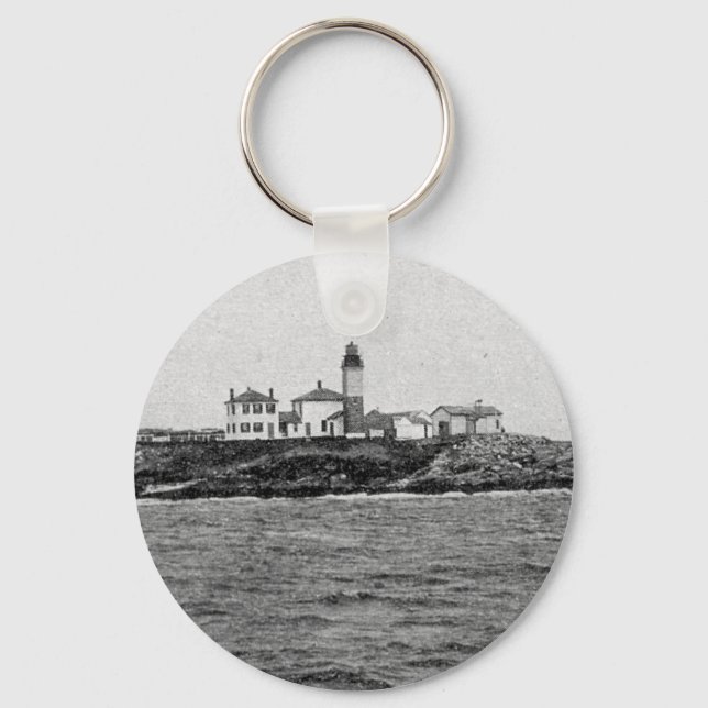 Beavertail Lighthouse 1900 Keychain Nyckelring (Framsida)