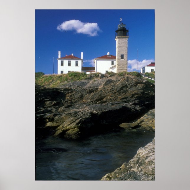 Beavertail Lighthouse Jamestown Rhode island Poster (Framsidan)