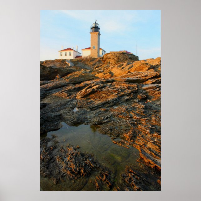 Beavertail Lighthouse Jamestown Rhode island Poster (Framsidan)