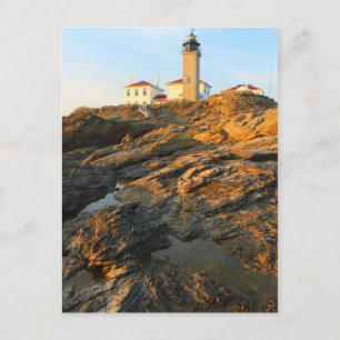 Beavertail Lighthouse Jamestown Rhode island Vykort