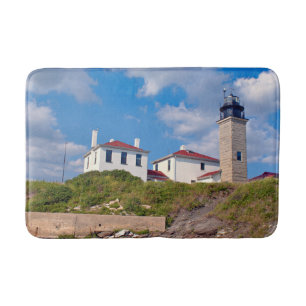 Beavertail Lighthouse, Rhode island Bath Mat Badrumsmatta