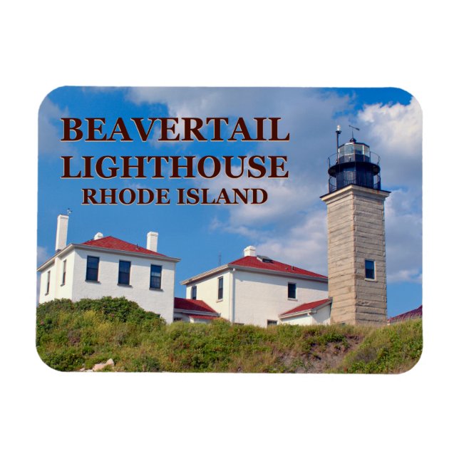 Beavertail Lighthouse, Rhode island Flexi-Magnet Magnet (Horisontell)