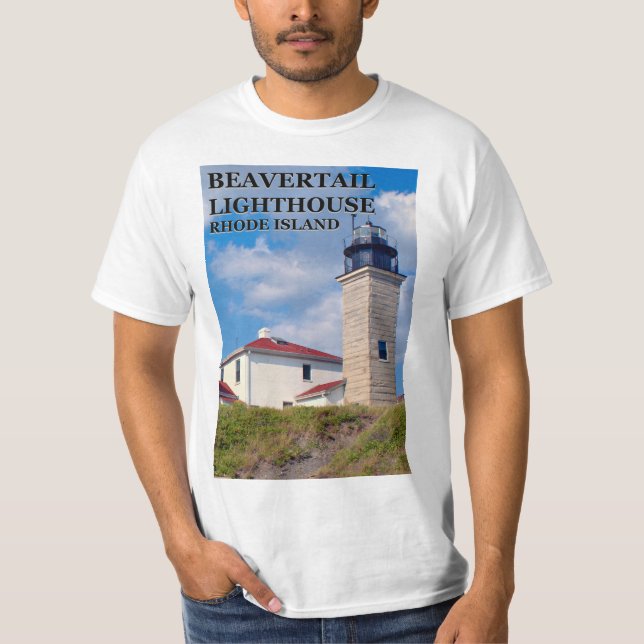 Beavertail Lighthouse, Rhode island T-Shirt (Framsida)