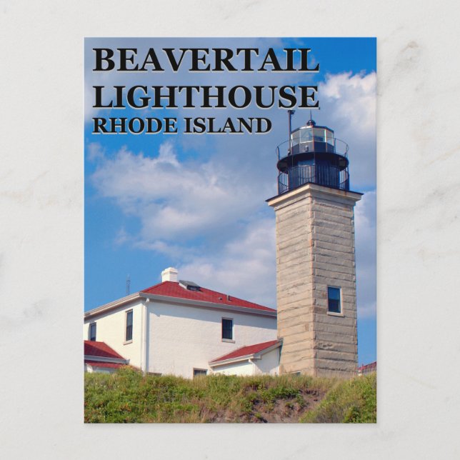Beavertail Lighthouse, Rhode island vykort (Framsida)