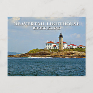 Beavertail Lighthouse, Rhode Island Vykort