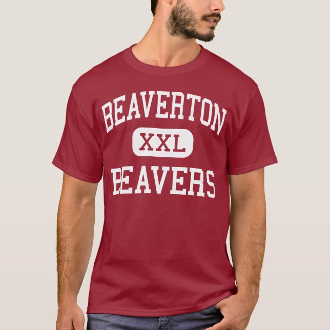 Beaverton - bäver - kick - Beaverton Michigan T Shirt (Framsida)