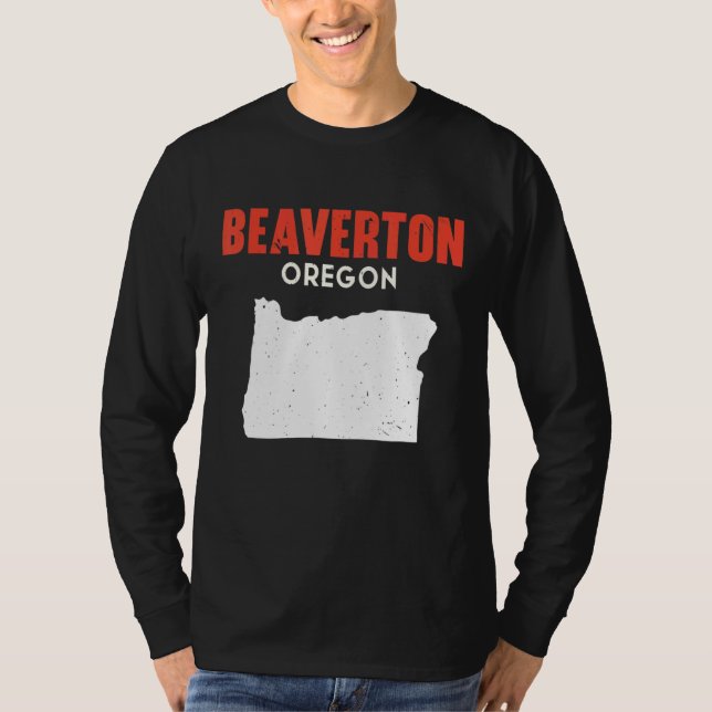 Beaverton Oregon Förenta staterna Staterna Amerika T Shirt (Framsida)