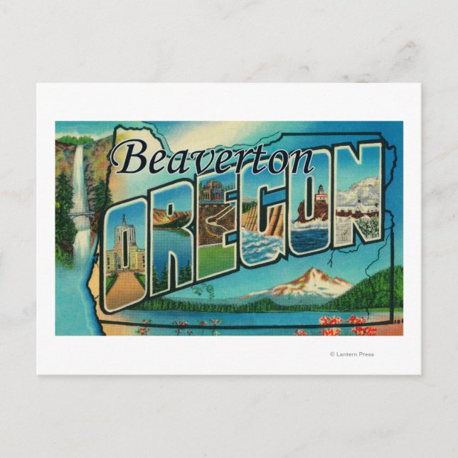 Beaverton, Oregon - Stora Brev-scenen Vykort (Framsida)