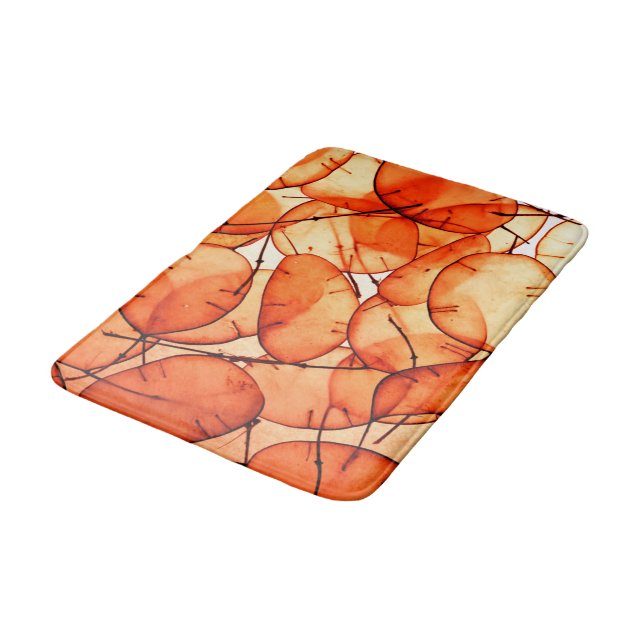 Beaytious Orange Löv Bath Mat Badrumsmatta (Vinklad)