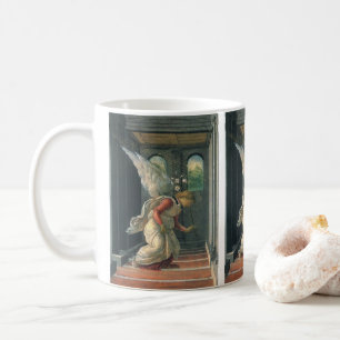 Bebådelsen (ängelns detalj) av Sandro Botticelli Kaffemugg