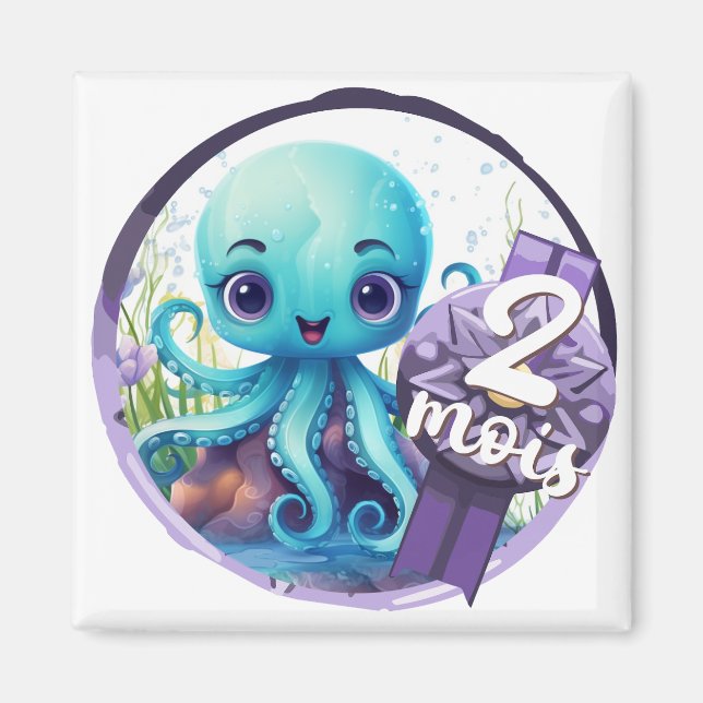 Bébé - 2 mois aussi magnet (Framsidan)