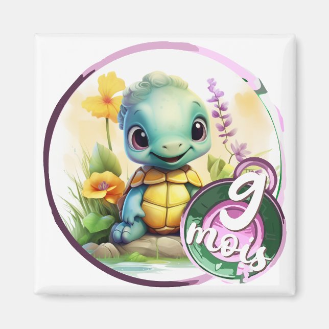 Bébé - 9 mois aussi magnet (Framsidan)