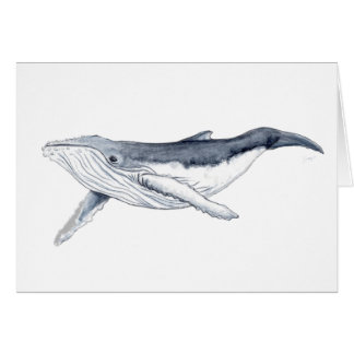 Bebe ballena yubarta hälsningskort