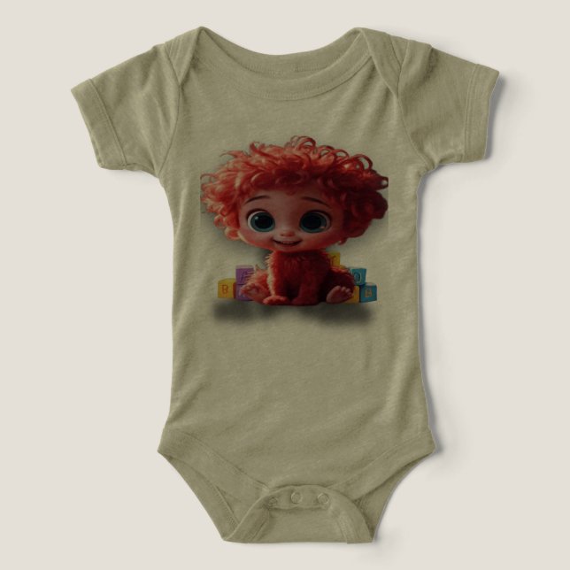 Bebê bonito e adorável em uma casa bagunçando t shirt (Design Framsida)