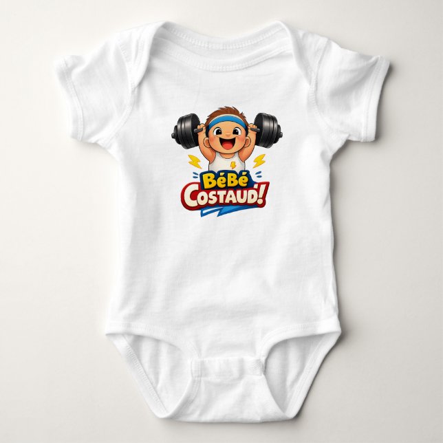 Bébé Costaud Stark Bebis Illustration T Shirt (Framsida)