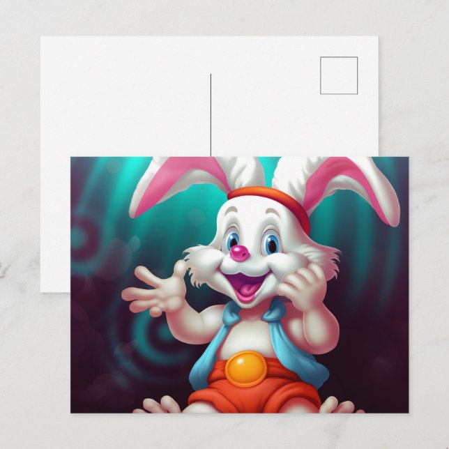 BéBé Lapin Vykort (Fram/baksida)