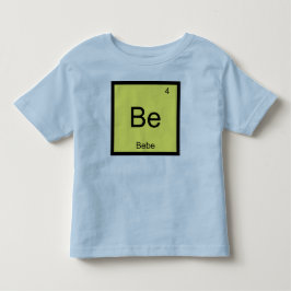 Bebe Namn Kemiskt Element Periodiska Systemet Tee Shirt