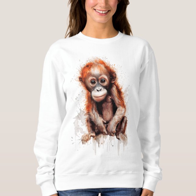 Bebé Orangután T Shirt (Framsida)