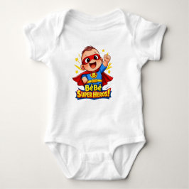 Bébé Super Héros Cute Baby Superhero Illustration T Shirt