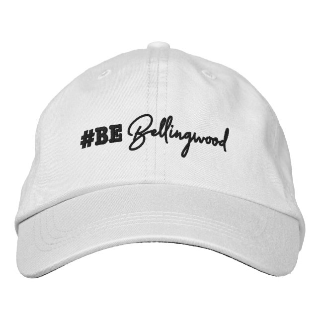 #bebellingwood Black lettering Embroized Hat Broderad Keps (Framsida)