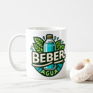 Beber agua kaffemugg