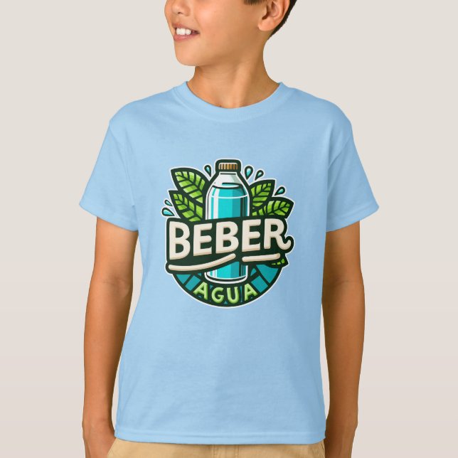 Beber agua t shirt (Framsida)