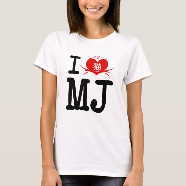 Bebii Neko: MIG <3 MJ T-shirt (Framsida)