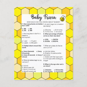 Bebis Baby Fakta Baby Shower Spel