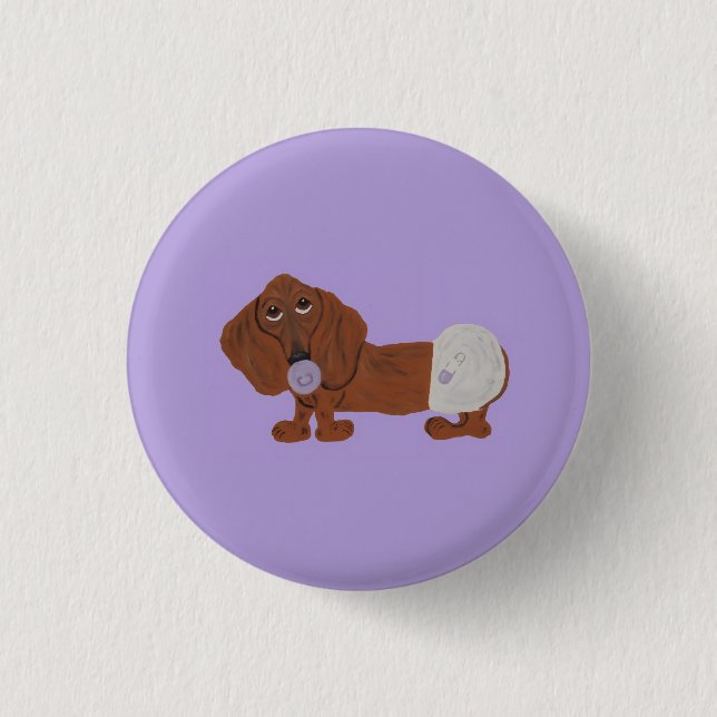 Bebis Dachshund Knapp (Framsida)