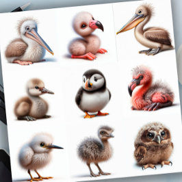 Bebis Fågel Klistermärken