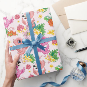 Bebis Flamingos Presentpapper