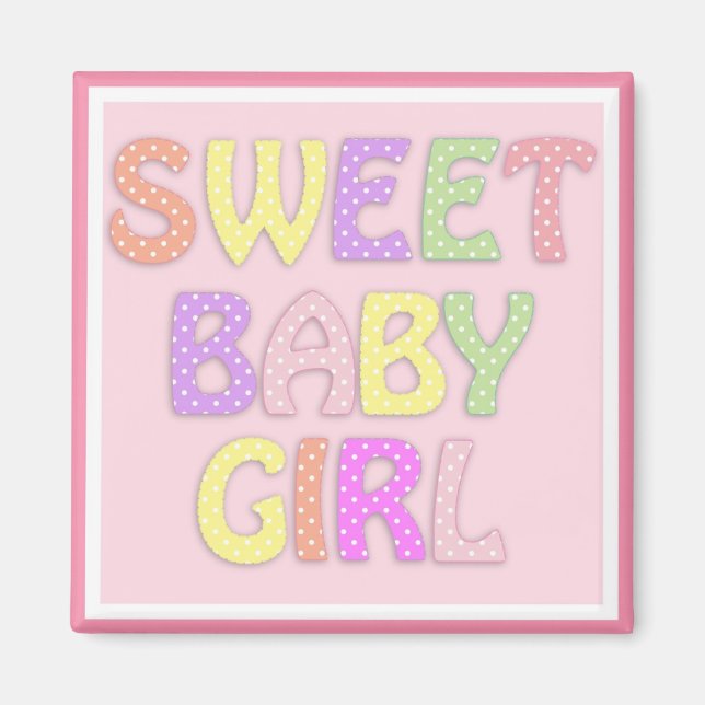 Bebis Flicka Magnet (Framsidan)