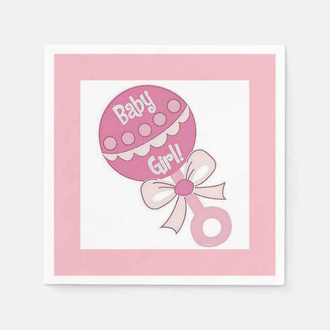 Bebis Flicka Pappersservett (Framsidan)