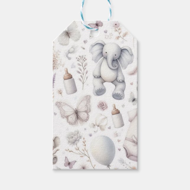 Bebis Flicka Presentetikett (Framsidan)