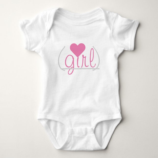 Bebis Flicka Tee Shirt (Framsida)