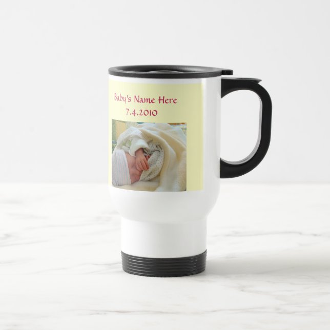 Bebis födelse Kaffe kopp Äppelblom Ny bebis (Höger)