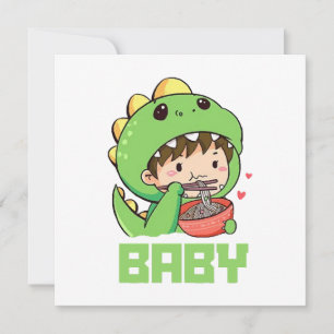 bebis godzilla inbjudningar