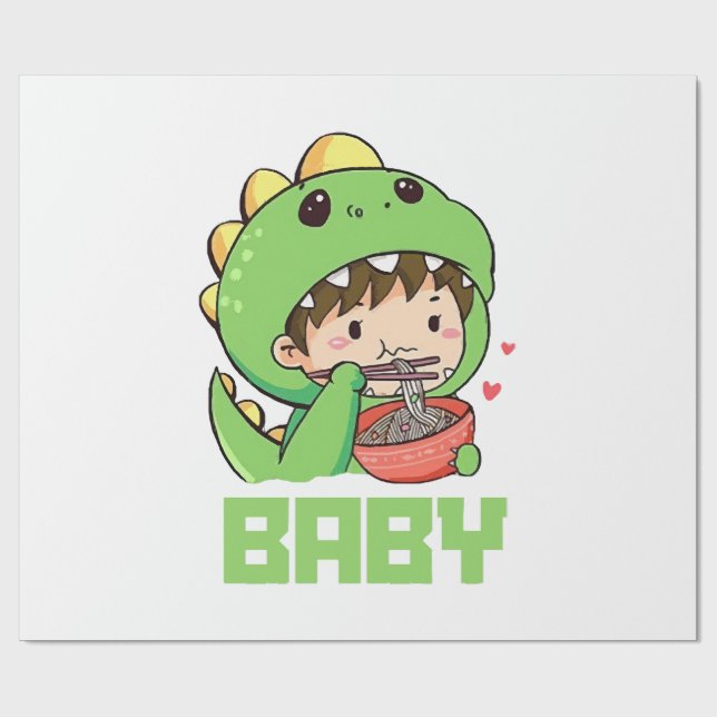 bebis godzilla presentpapper (Platt)