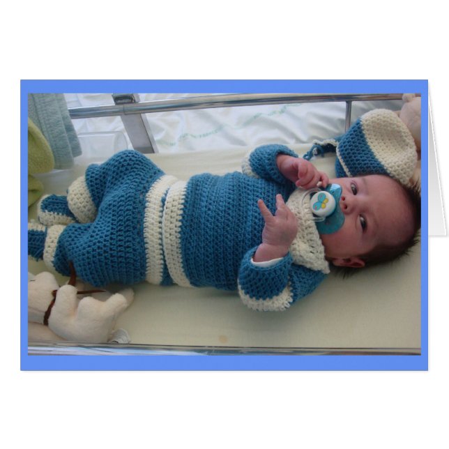 bebis hälsningskort (Framsidan Horizontal)