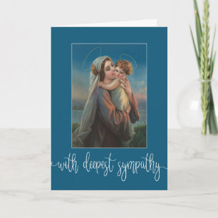 Bebis Jesus Jungfru Maria Begravning Sympati Kondo Kort