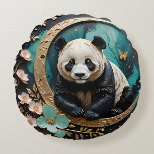 Bebis Panda Rund Kudde